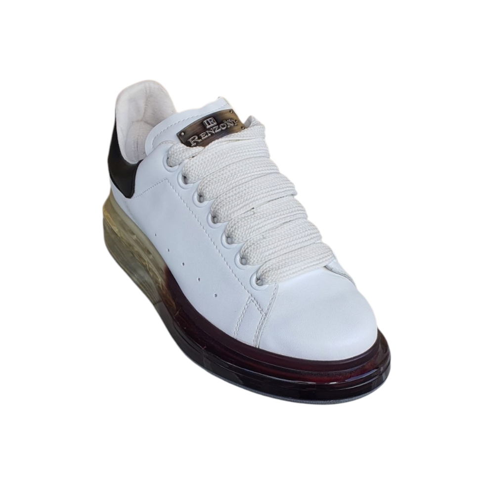 C505 Nappa bianco ricotta nero